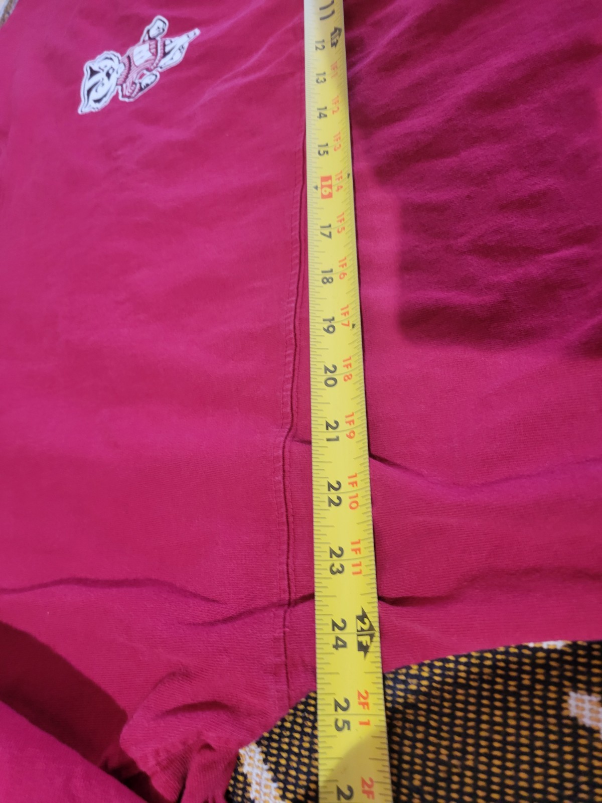 Wisconsin Badgers Fleece Crewneck Double-sided Side Mens XL Red