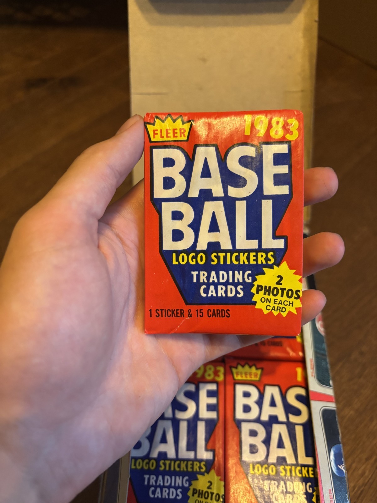 1983 FLEER BASEBALL WAX BOX Mr Retailer Sandberg, Gwynn, Boggs RC’s HOF 38 Packs