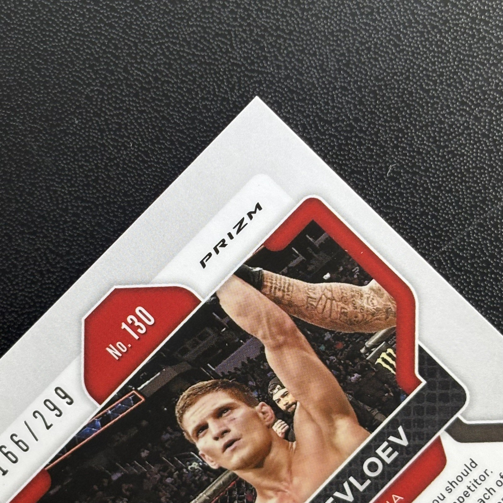 Movsar Evloev RC 2022 Panini Prizm UFC Red Prizm Rookie Card /299