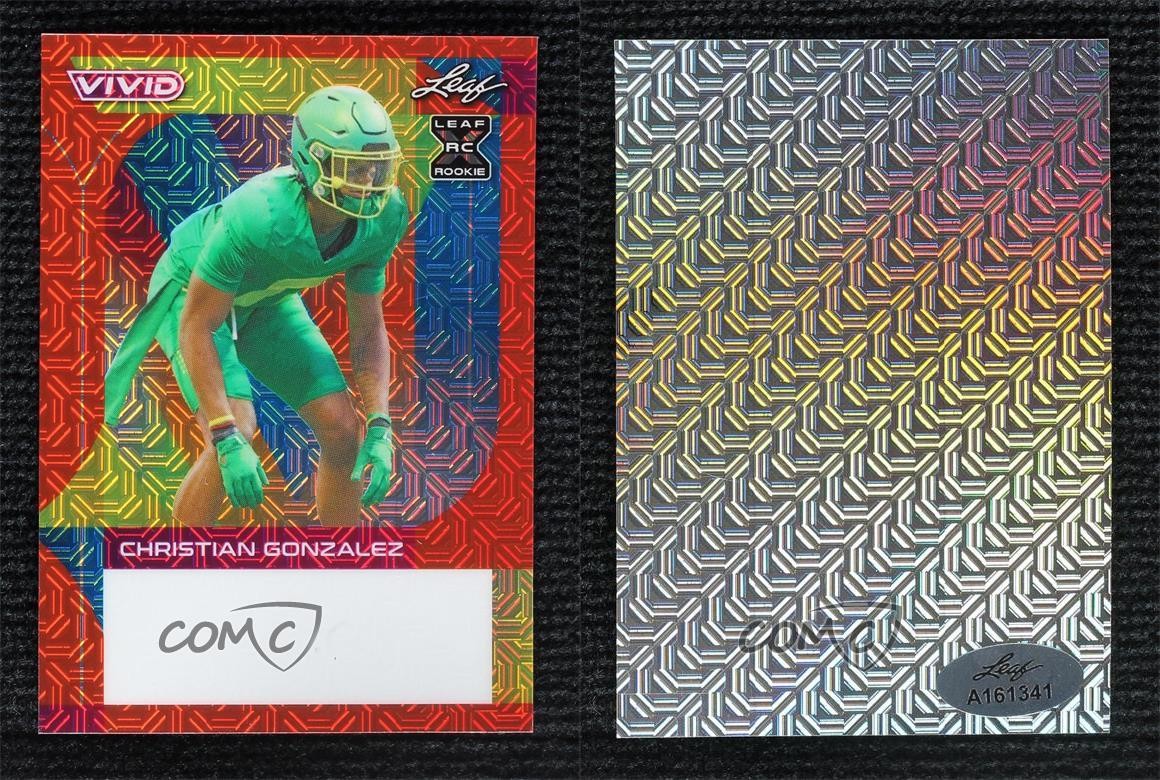 2023 Leaf Vivid 1/1 Christian Gonzalez #BA-CG1 Rookie RC uk2
