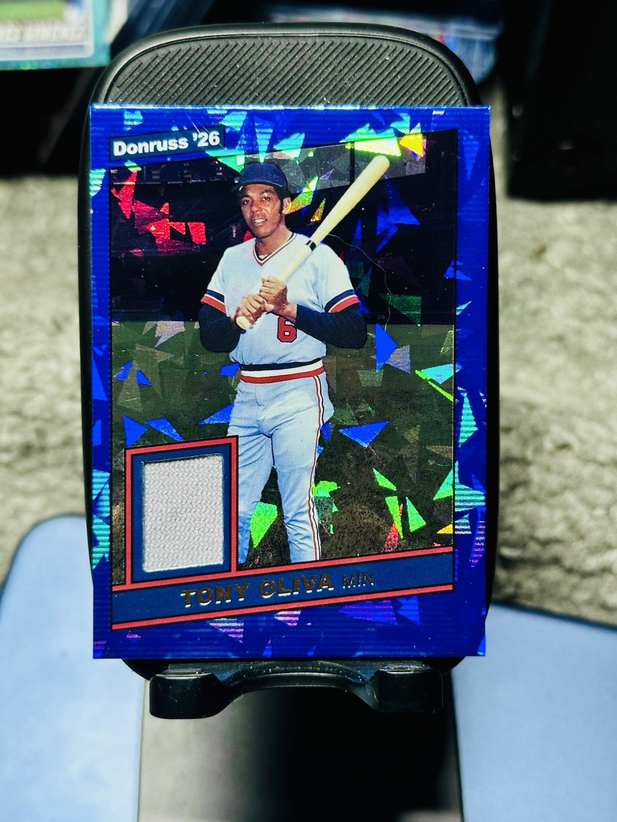 Tony Oliva 2026 Donruss – 1986 Game Used Jersey Blue Ice – Twins Legend