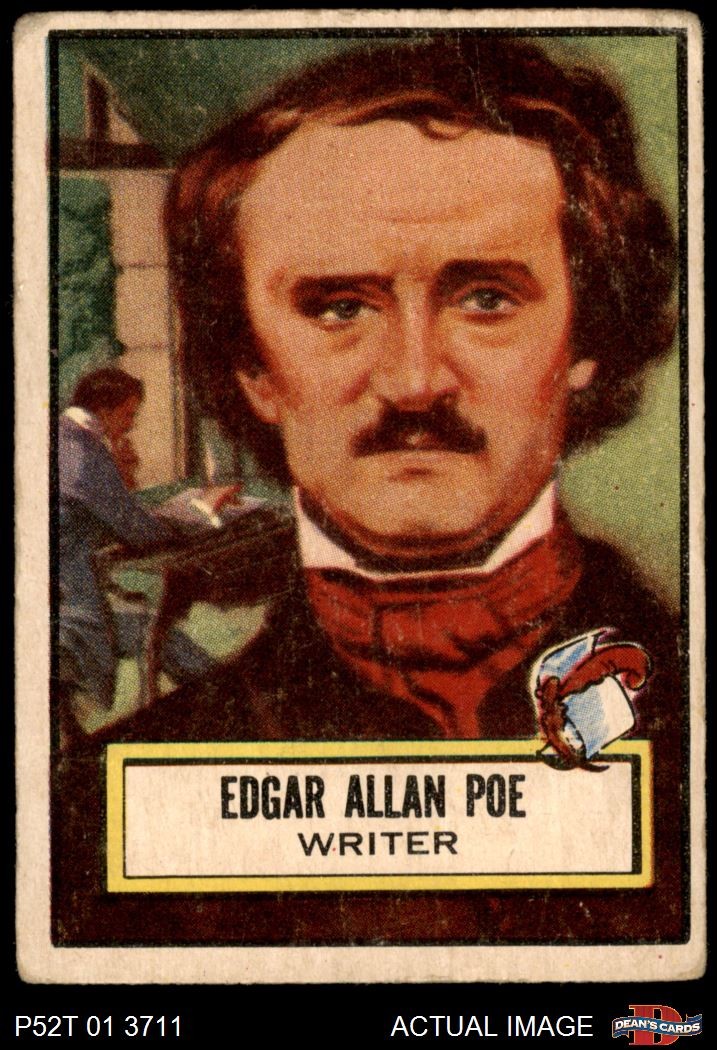 1952 Topps Look ‘N See #79 Edgar Allen Poe 1 – POOR