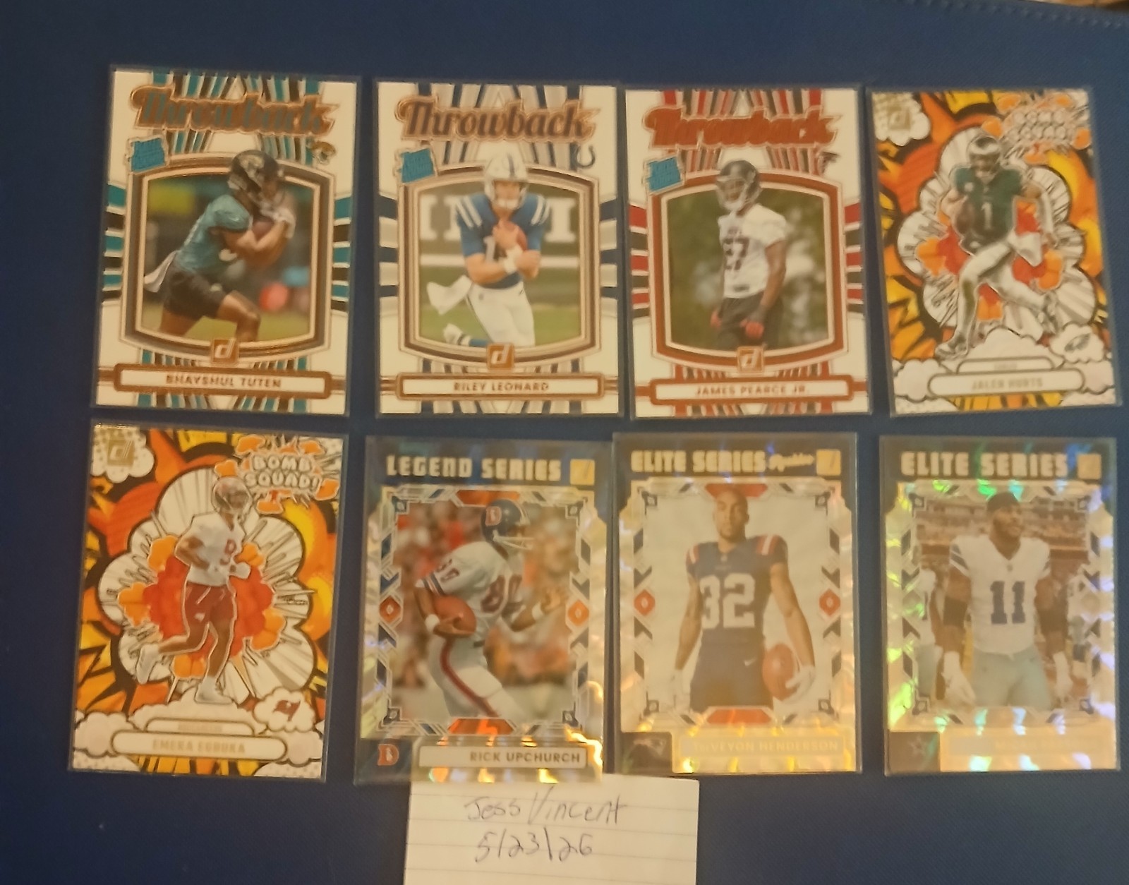 Donruss/Panini Select 2025 145 Football Card Lot. Less Than .50 Cents Per Card