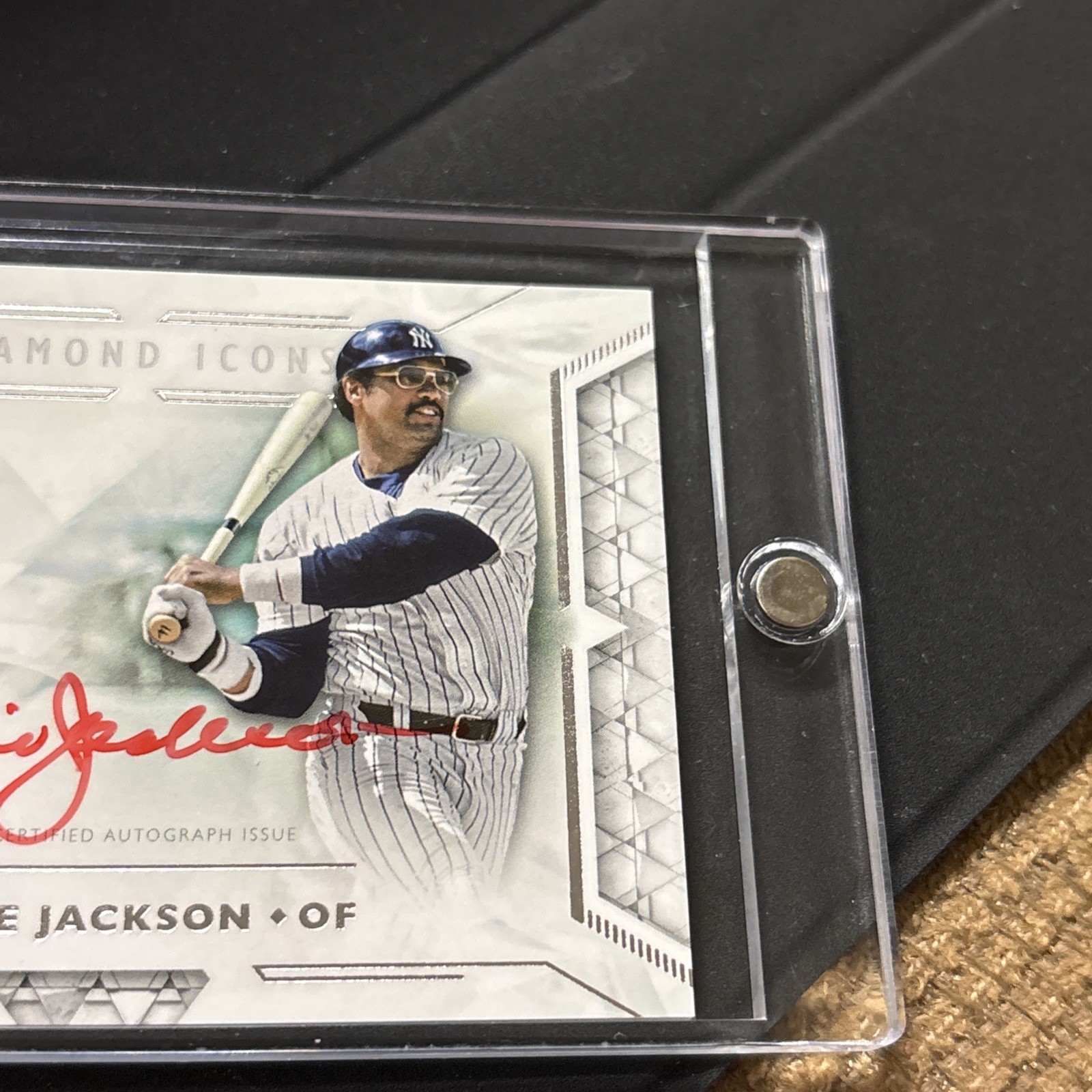 Reggie Jackson 2018 Topps Diamond Icons Auto Signed on Card #10/25 Yankees HOF