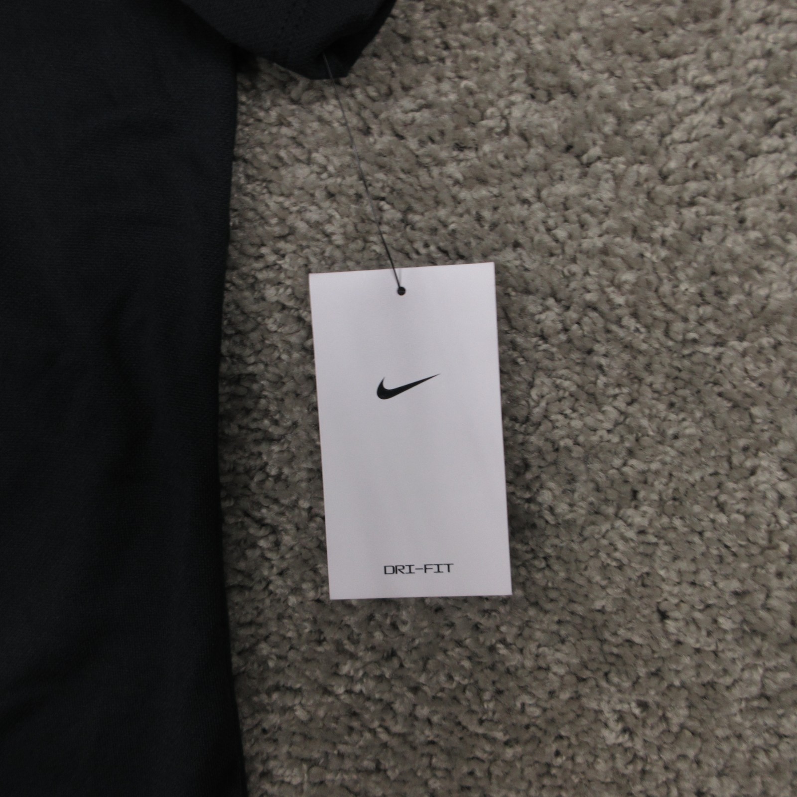 NBA Polo Shirt Mens XL Black Solid Draft Combine Nike Drifit Performance NEW