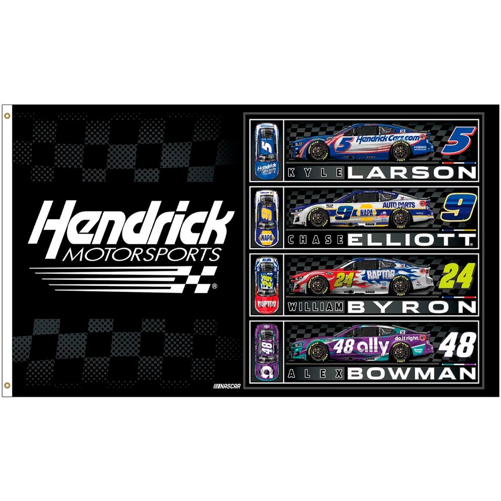 2026 Hendrick Motorsports Nascar 4 Cars Racing 3×5 FT Flag Wall Decore Banner