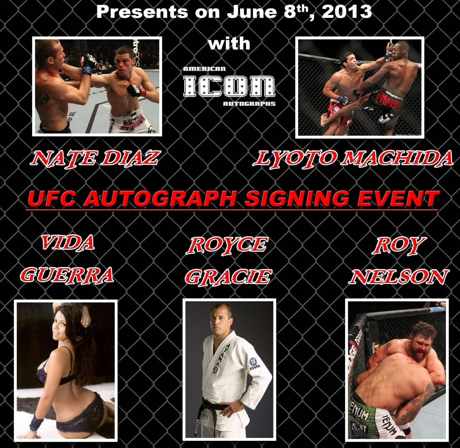 Nate Diaz Signed 8×10 Photo BAS COA UFC Picture Auto’d WEC 111 118 135 141 196 B