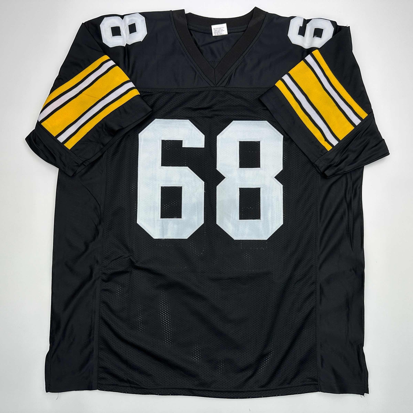 Facsimile Autographed L.C. LC Greenwood Pittsburgh Black Reprint Jersey Men’s XL