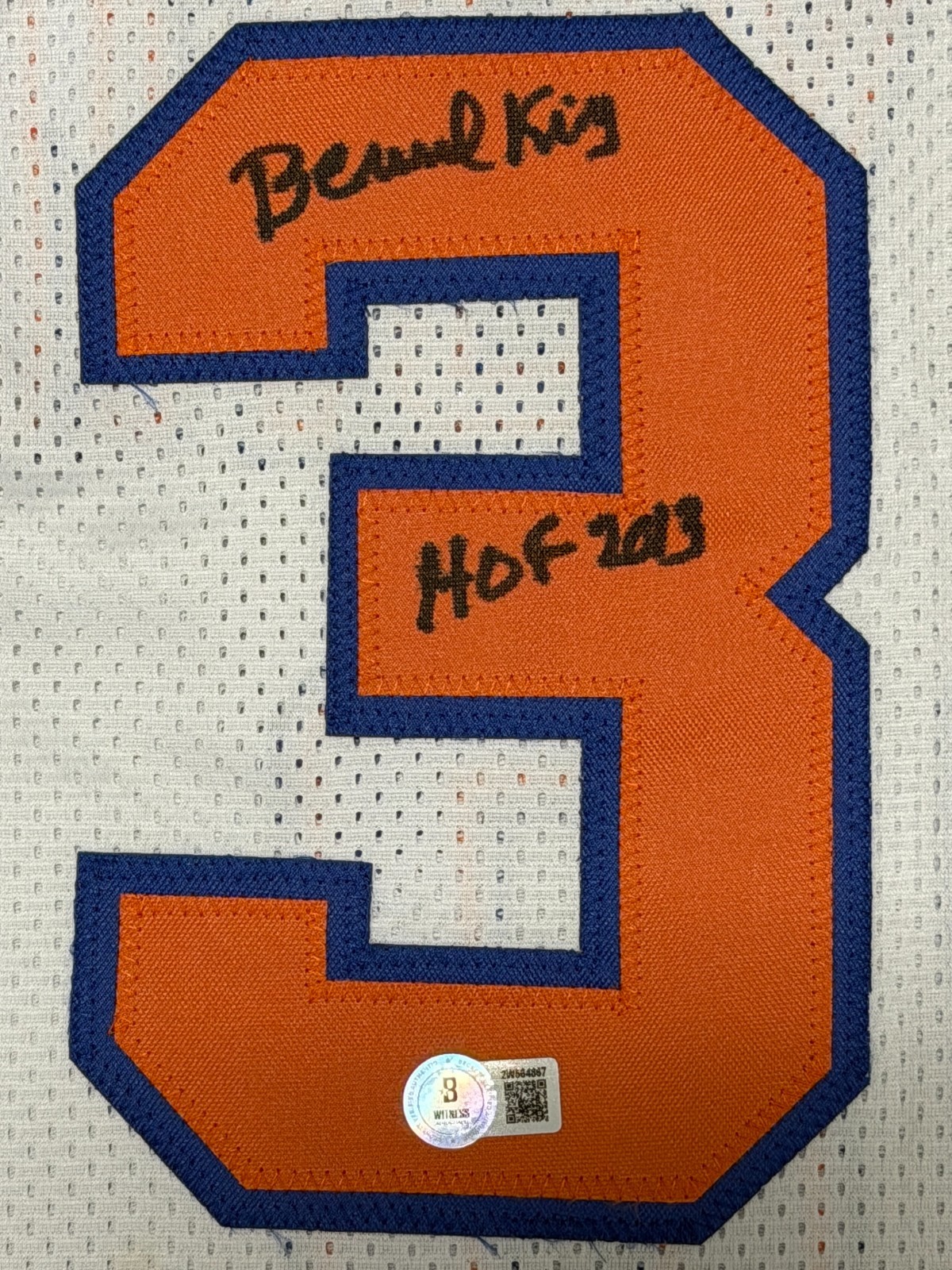 Bernard King Signed New York Knicks Custom Jersey w/ HOF 2013 Beckett W BAS COA
