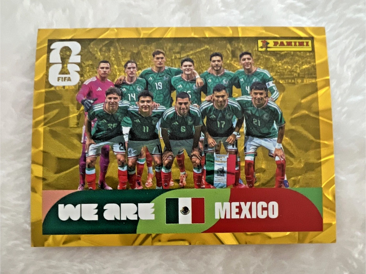 Panini FIFA World Cup 2026 MEX 13 Team Picture Mexico “We Are Mexico” Sticker