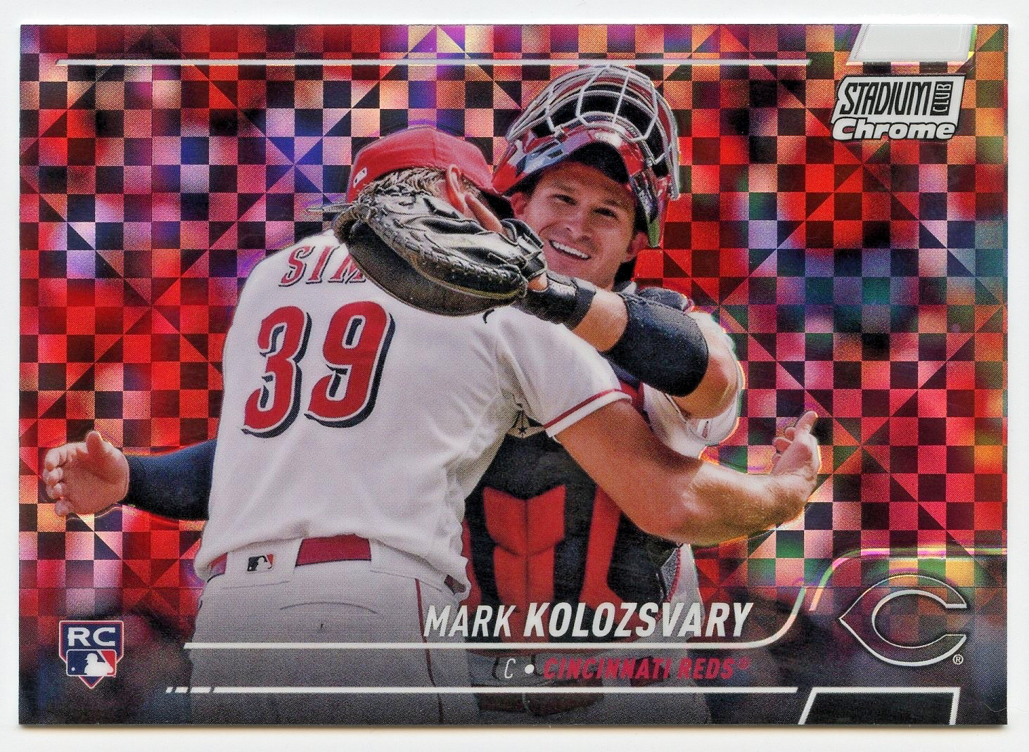2022 Topps Stadium Club Chrome Mark Kolozsvary Rookie X-Fractor #341