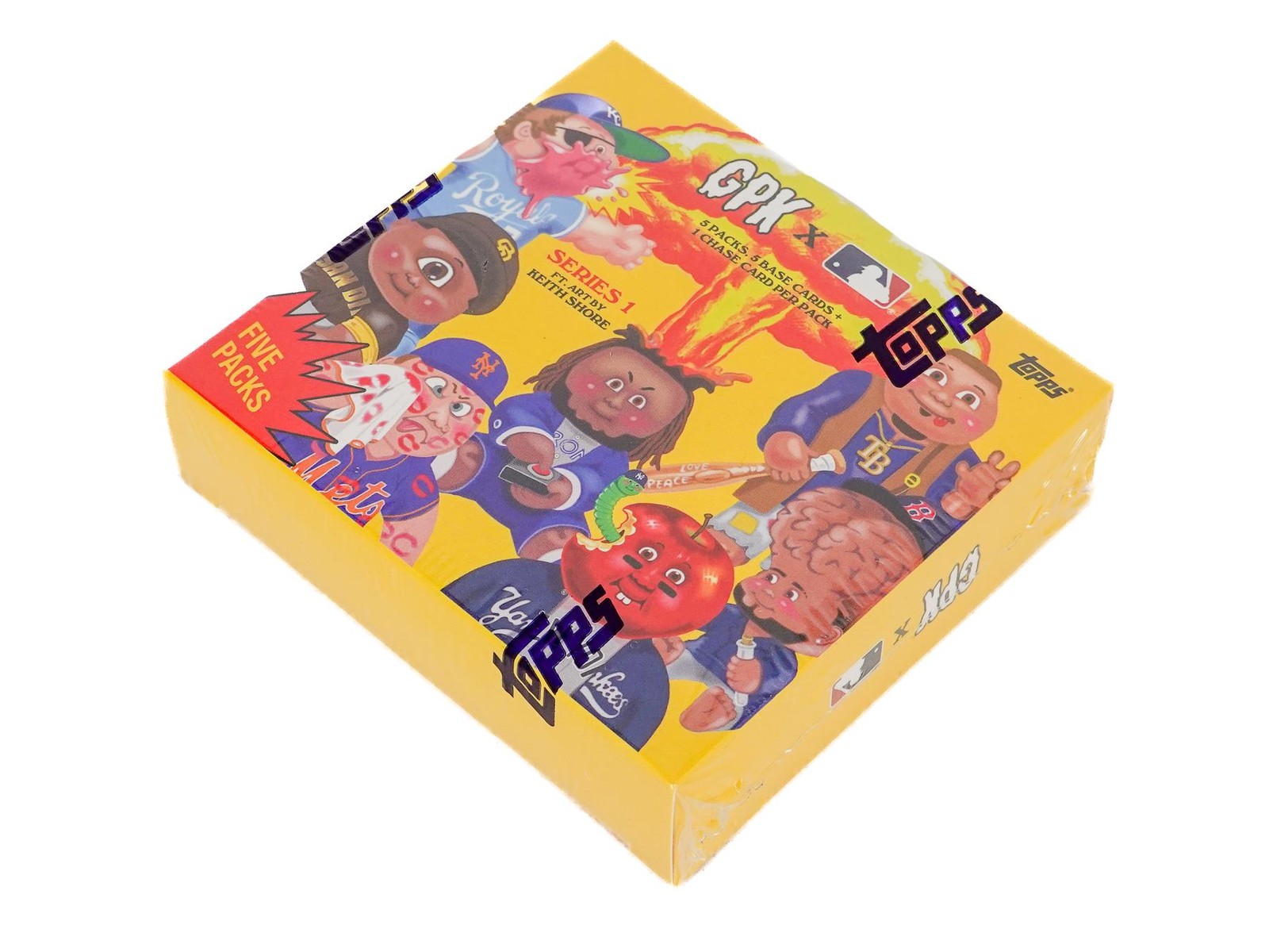 2022 Topps MLB x Garbage Pail Kids: Series 1 by Keith Shore – 5 Pack Box