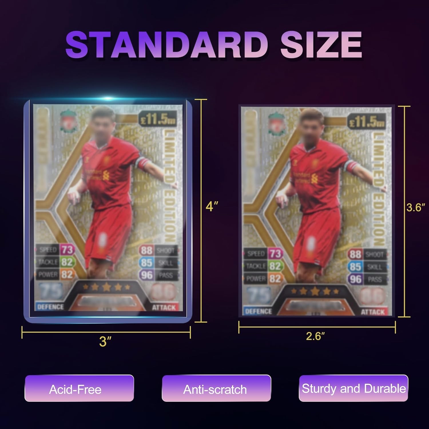 1000 Card Sleeves Top Loaders for Cards 3X4 Baseball Card Protectors Toploaders