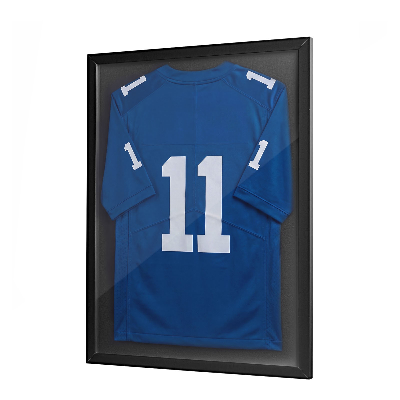 VEVOR Jersey Frame Display Case 31.5x 23.6x 1 in Wooden Sport Jersey Shadow Box