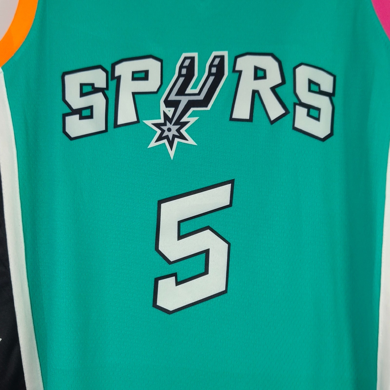 Stephen Castle #5 Embroidered Letter Jersey (Green)