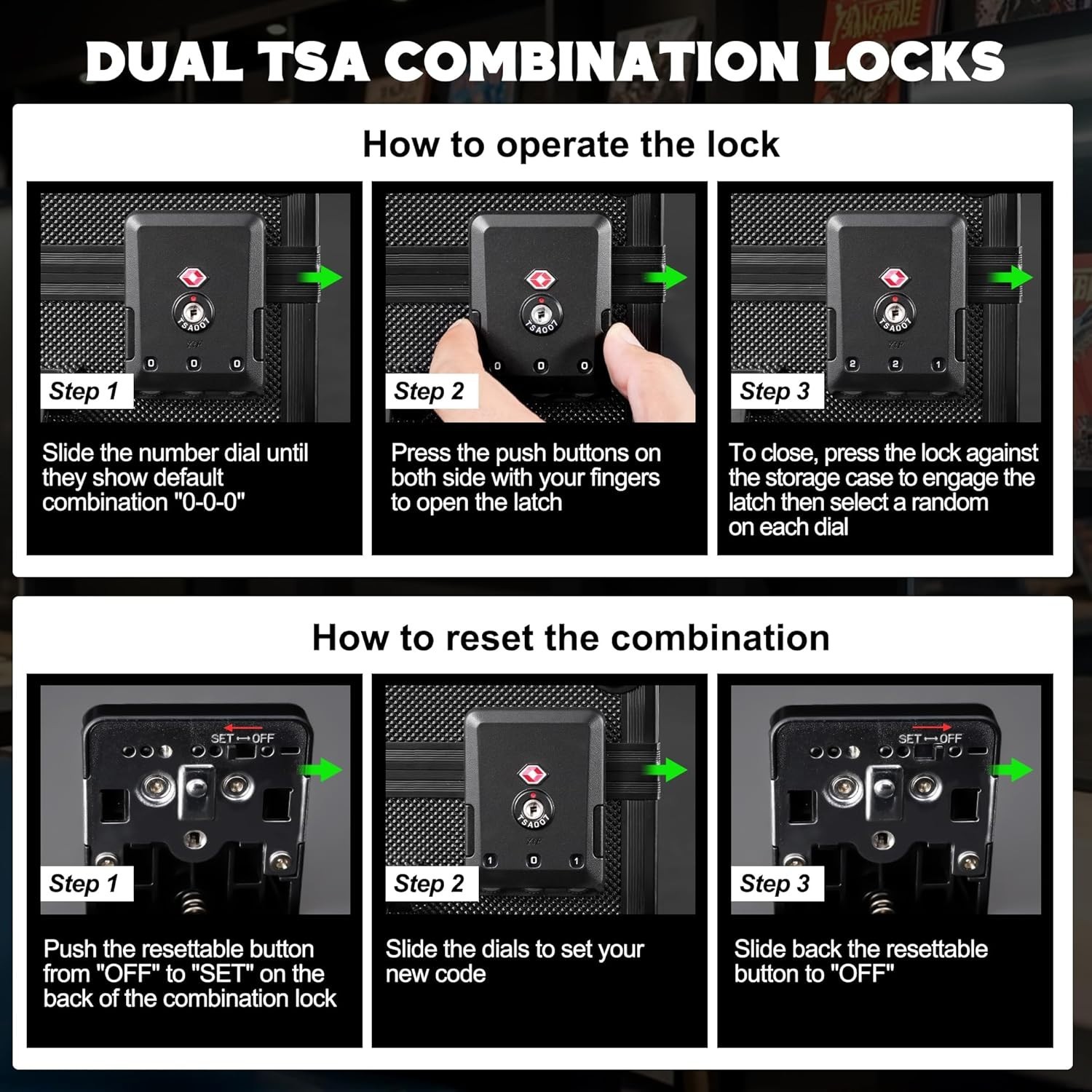 Graded Card Case with Combination Lock