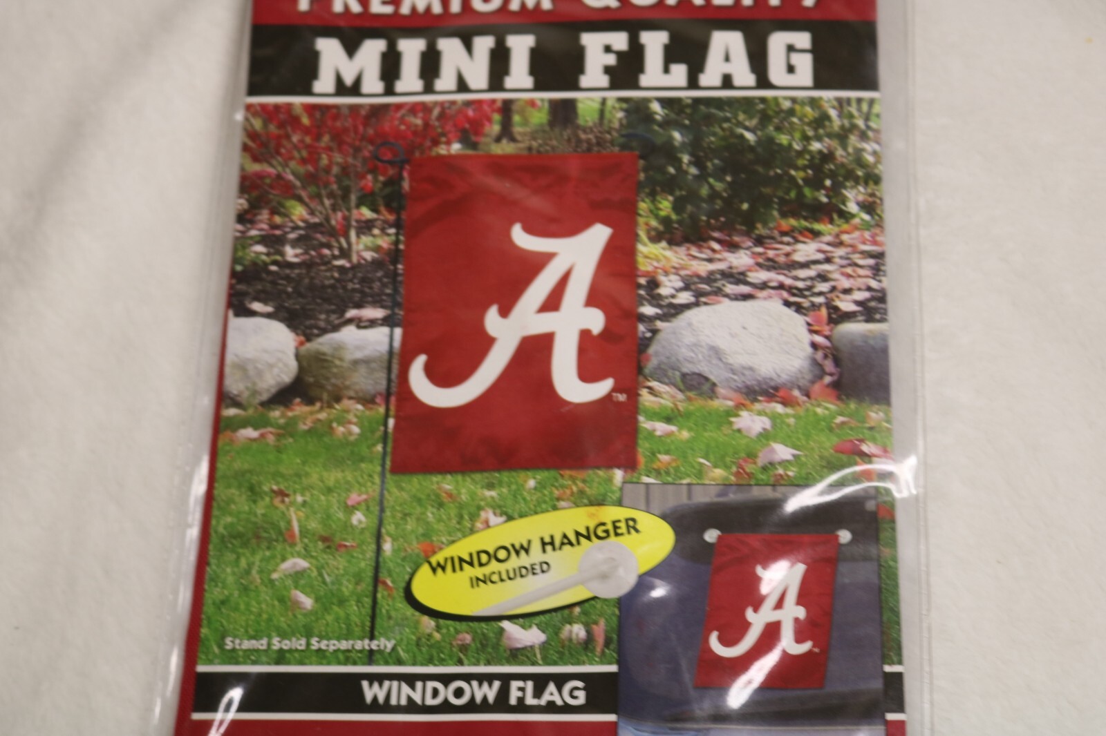 ALABAMA CRIMSON TIDE PREMIUM MINI GARDEN FLAG 15 X 10.5 New In Package LOOK
