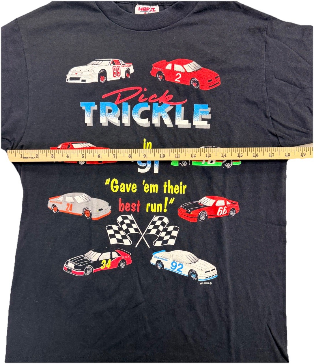 Vintage 1990s Dick Trickle T-Shirt Size Medium NASCAR racing made in USA
