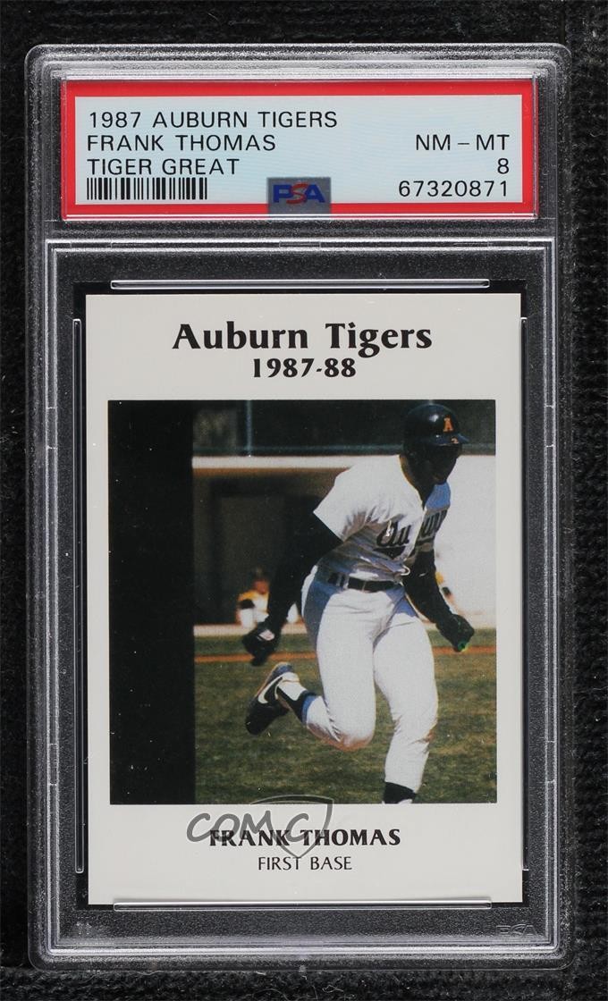 1987-88 McDag Auburn Tigers Frank Thomas HOF 7t6