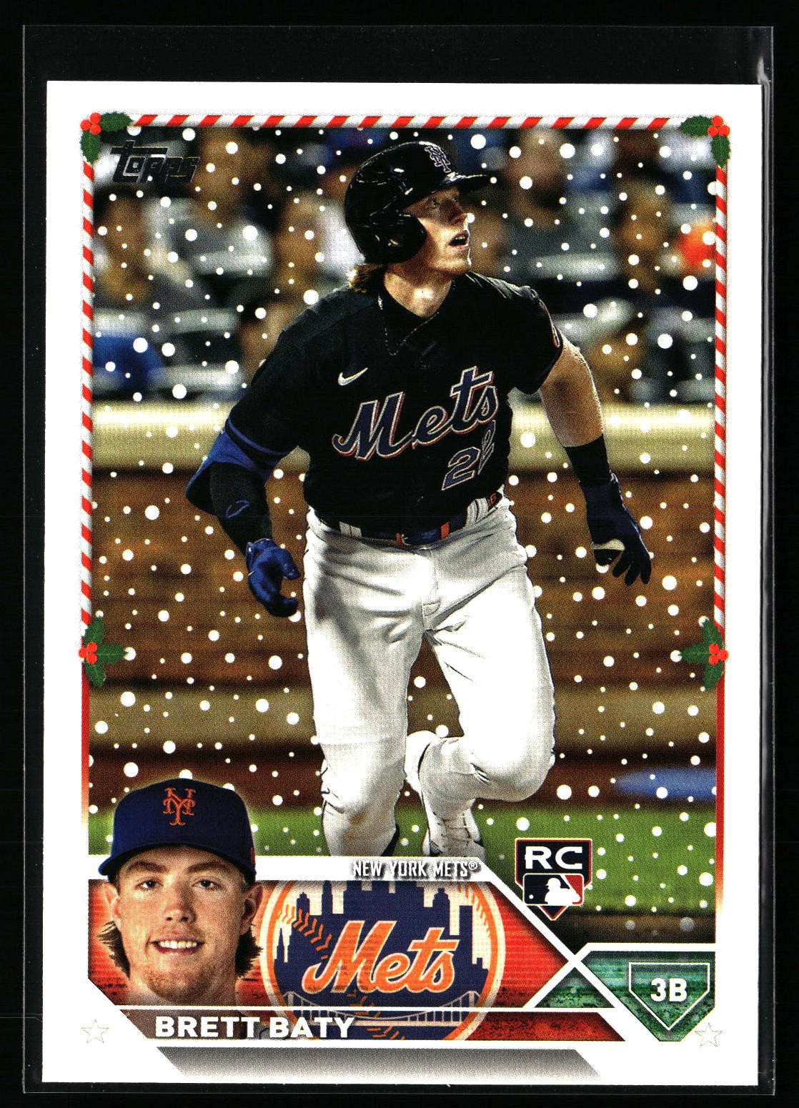 2023 Topps Holiday #H151 Brett Baty New York Mets
