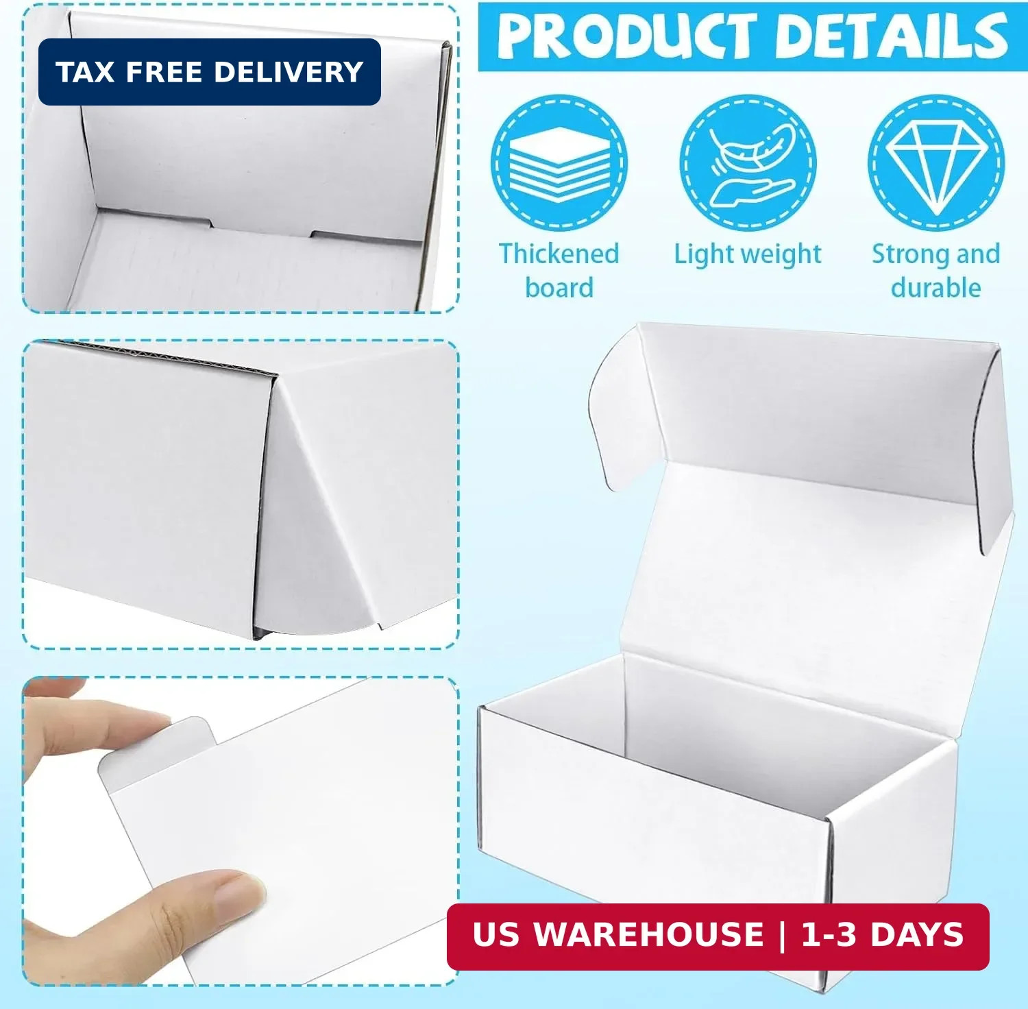 VOKOY Trading Card Storage Box with Dividers, 6 Pack • 400 Count Bulk Card Colle