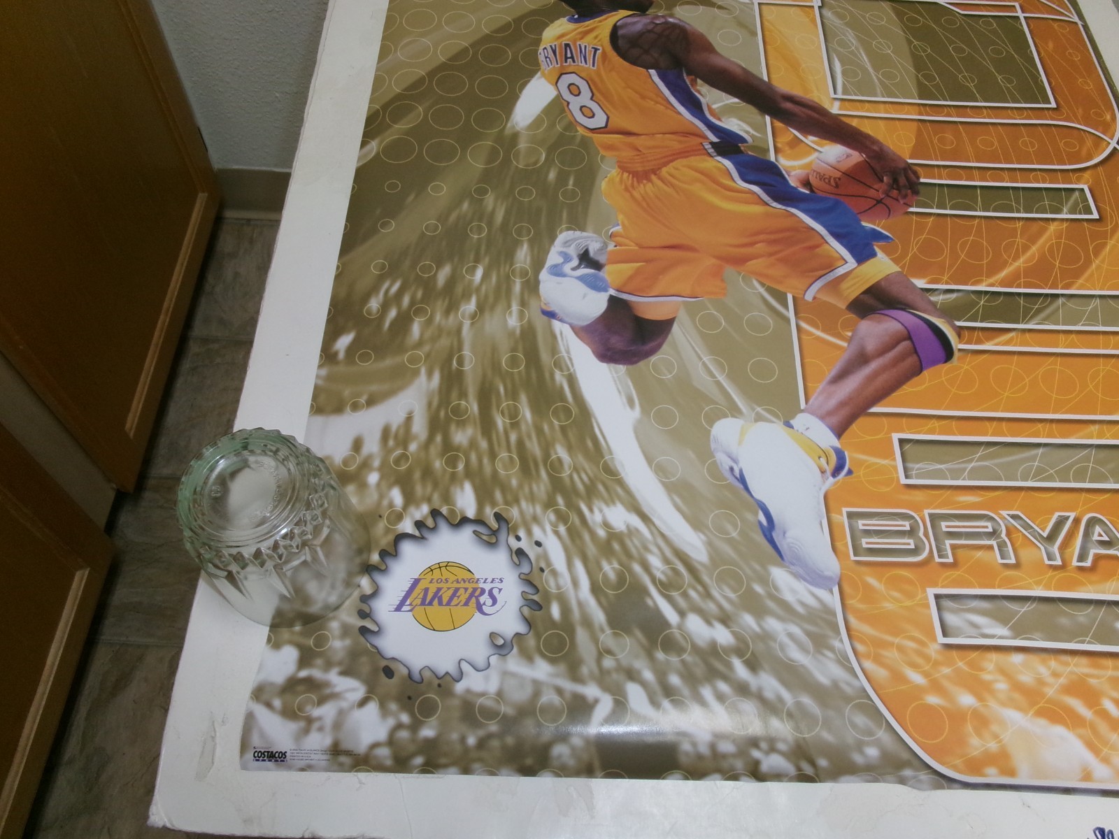 Original NBA Los Angeles Lakers Kobe Bryant 2000 Costacos Poster-24×36-BEAUTIFUL