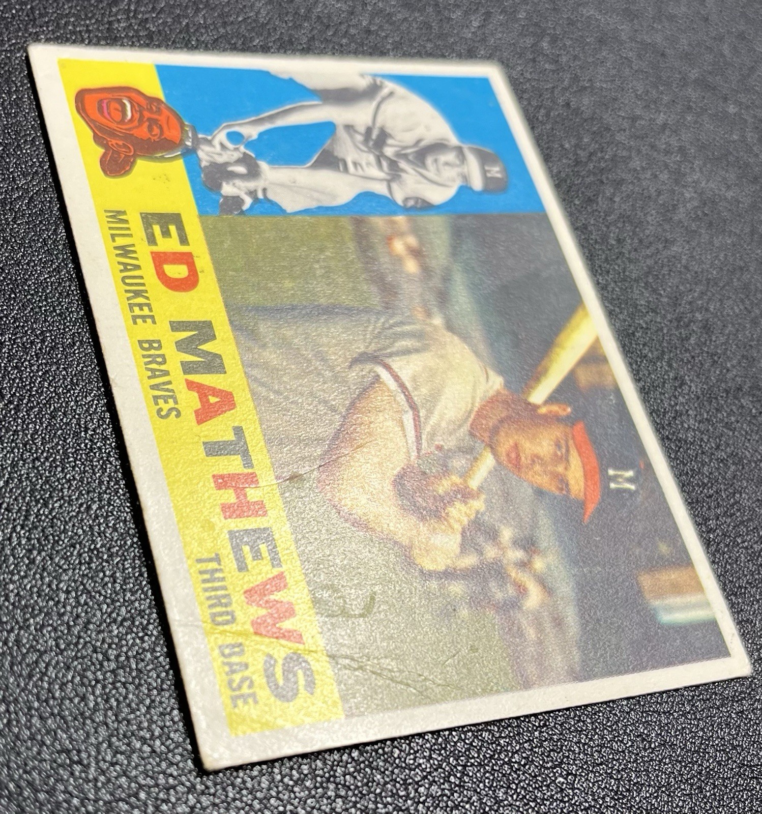 1960 Topps Eddie Ed Mathews #420