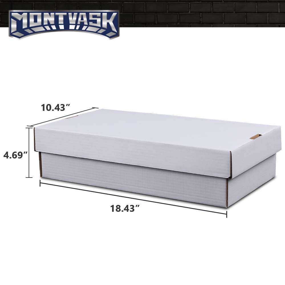 2Pcs 3000 Count Super Shoe Cardboard Trading/Gaming Card Storage Boxes NEW