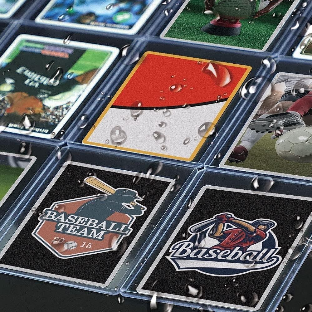 Trading Card Sleeves Hard Plastic Clear Case Holder 200 Baseball Cards Topload!!