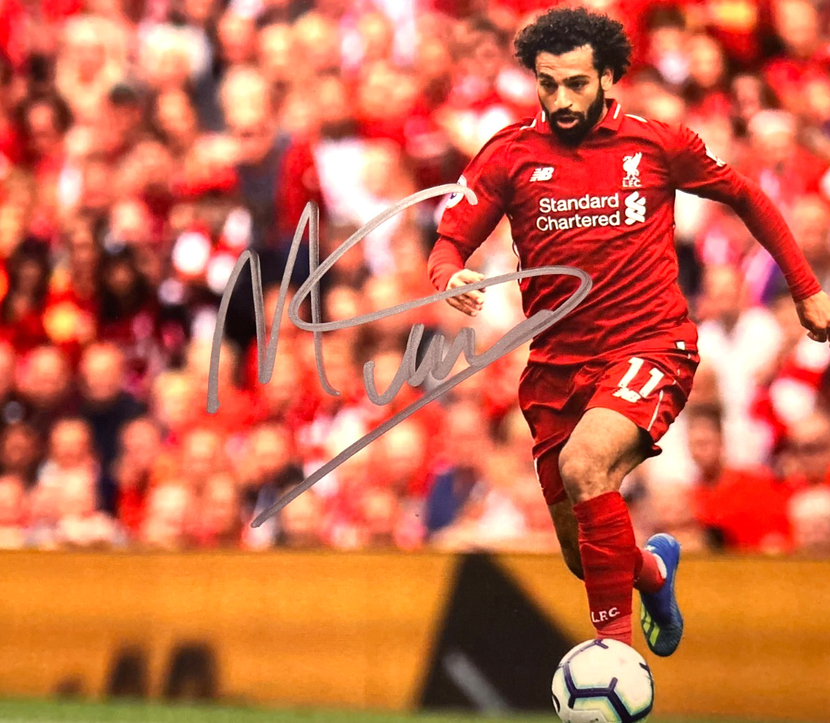Mohamed Salah Signed WORLD CUP Autograph 8×10″ Authentic with COA included