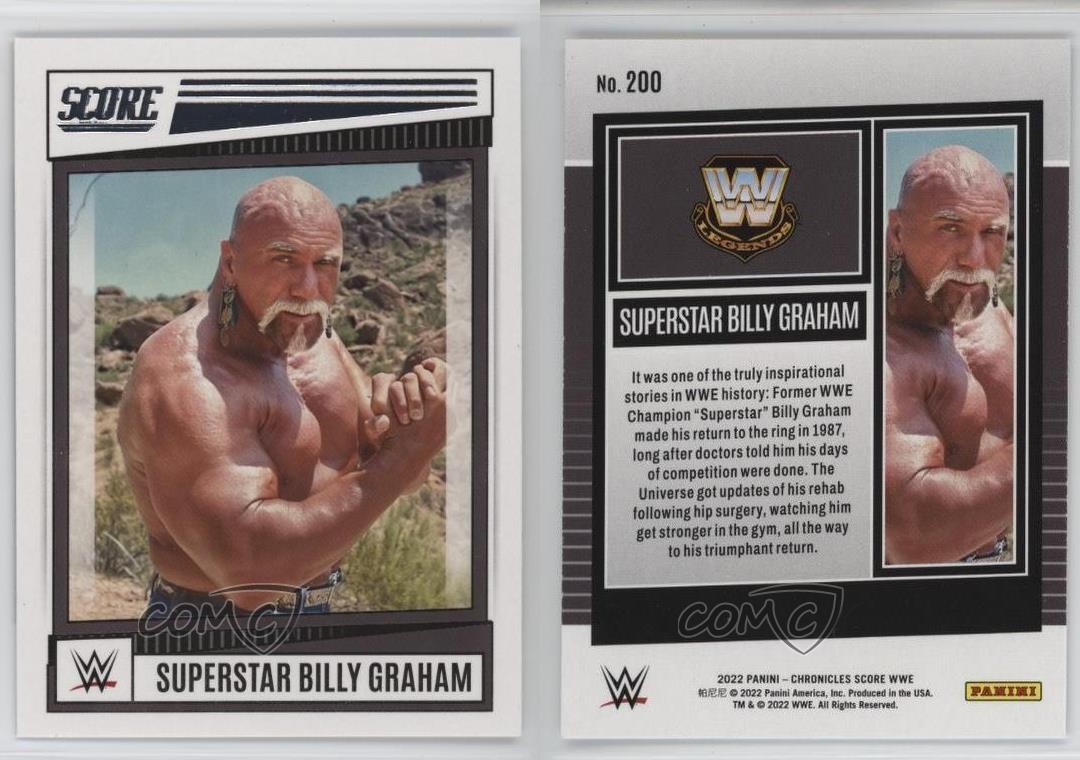 2022 Panini Chronicles WWE Score Superstar Billy Graham #200 1sr5