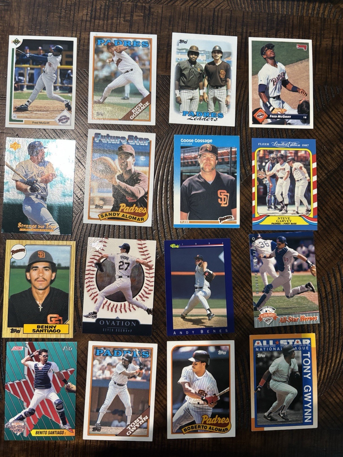 Lot Of 3200 San Diego Padres W/ Variety Tony Gwynn, Steve Garvey, Fred McGriff