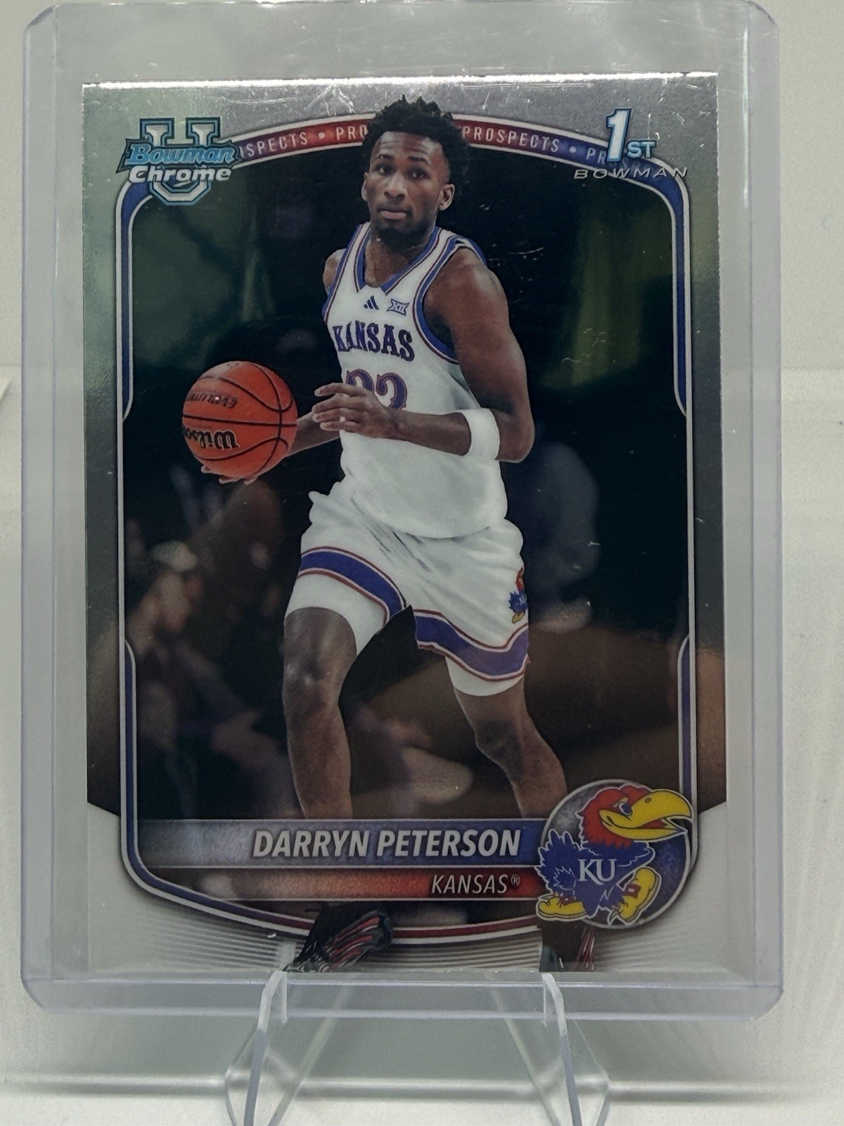 Topps 2025 Bowman Chrome Prospects Darryn Peterson 1st Bowman BCP-2 Kansas
