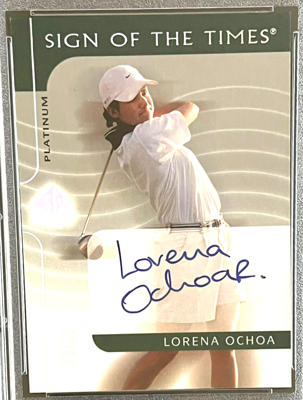 2003 SP AUTHENTIC LO PSA 8.5 LORENA OCHOA SIGN OF THE TIMES 12/25POP 1, 2 HIGHER
