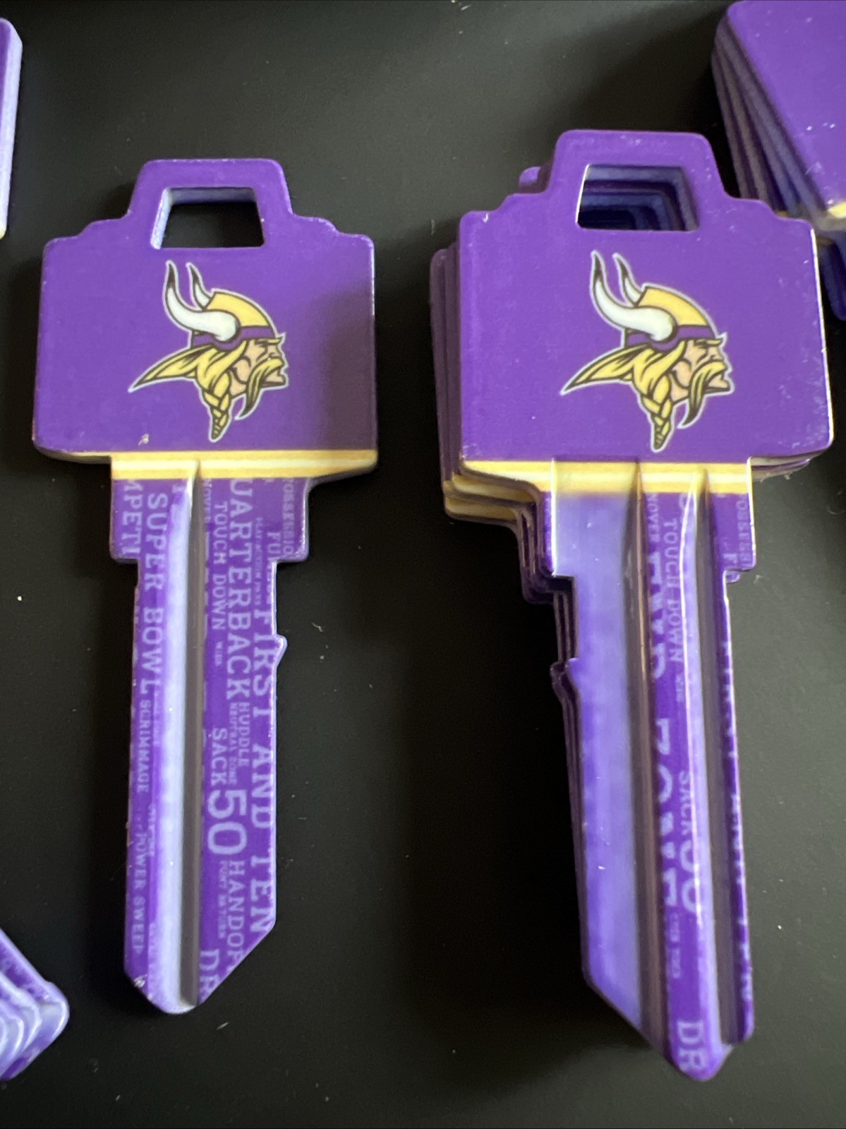 NFL Minnesota Vikings for Schlage Locks SC-1 Key Blank NEW Box Of 20 SC1 FKS165M