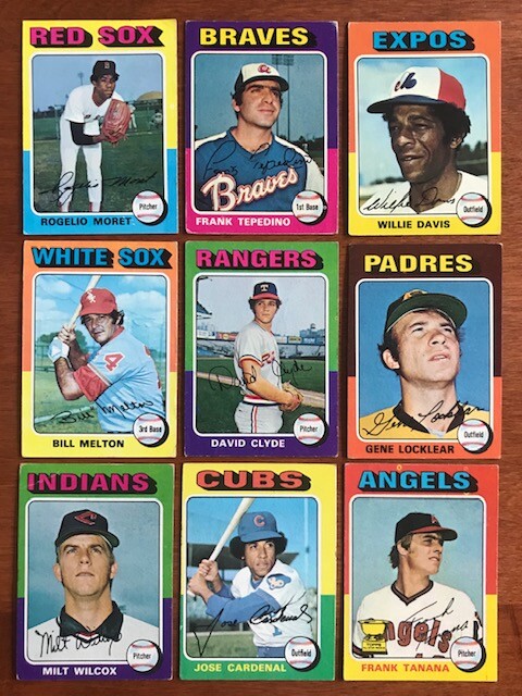 1975 TOPPS BASEBALL Pick your own Commons (3/$1) and Stars