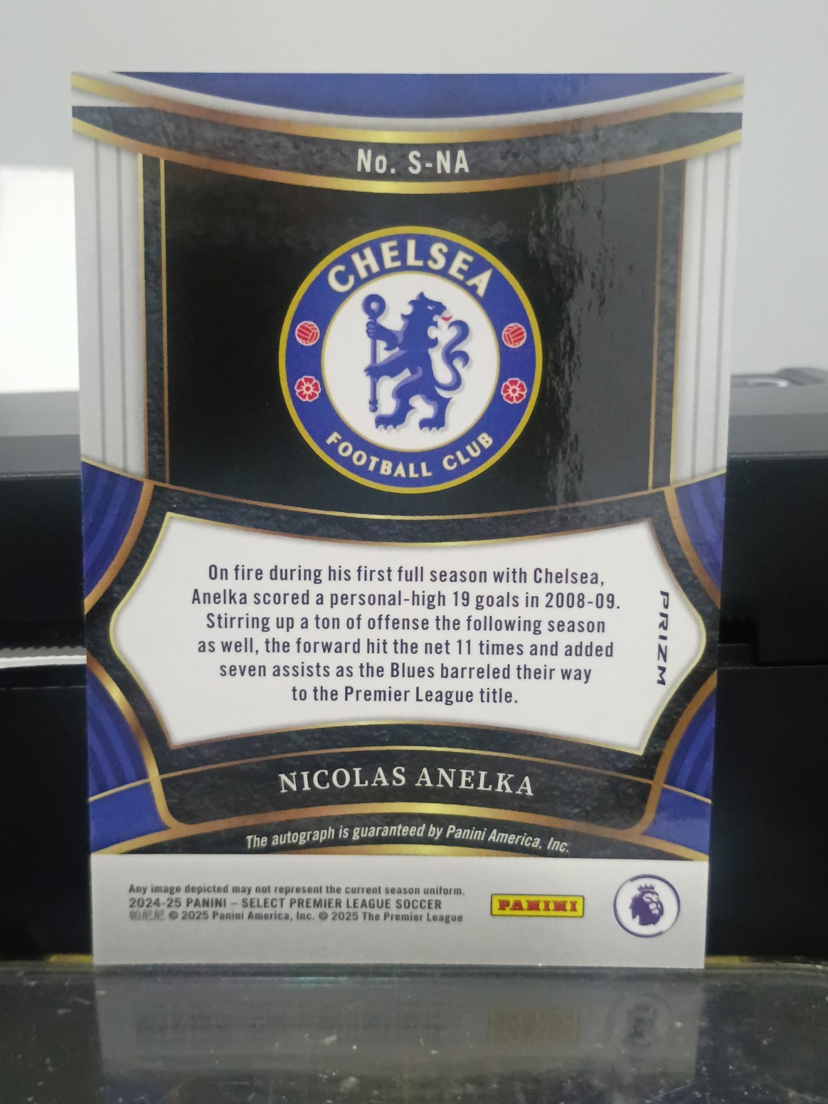 Nicolas Anelka #S-NA 2024-25 Select Premier League Signatures Chelsea FS-1