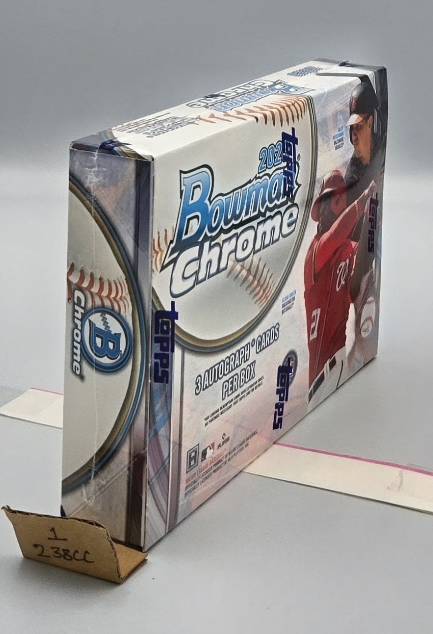 2023 Bowman Chrome Baseball HTA Choice Box Factory Sealed New 3 Autos Salas