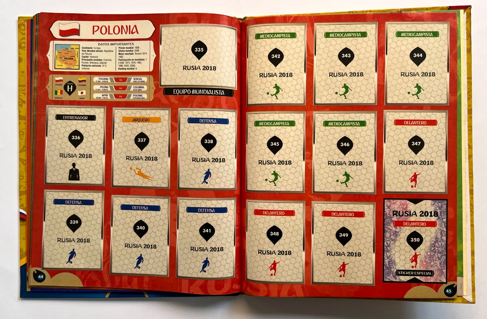2018 WORLD CUP RUSSIA Album Hardcover Gold Edition + Full Set 380/380 Peru MESSI