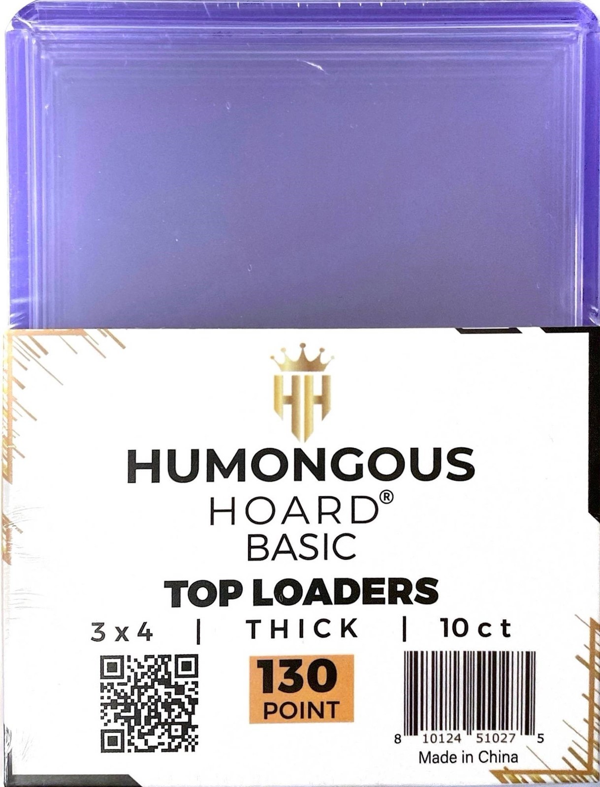 10 Humongous Hoard Basic 130 Pt. Thick Top Loaders 3×4 Multi-Color Jersey Cards