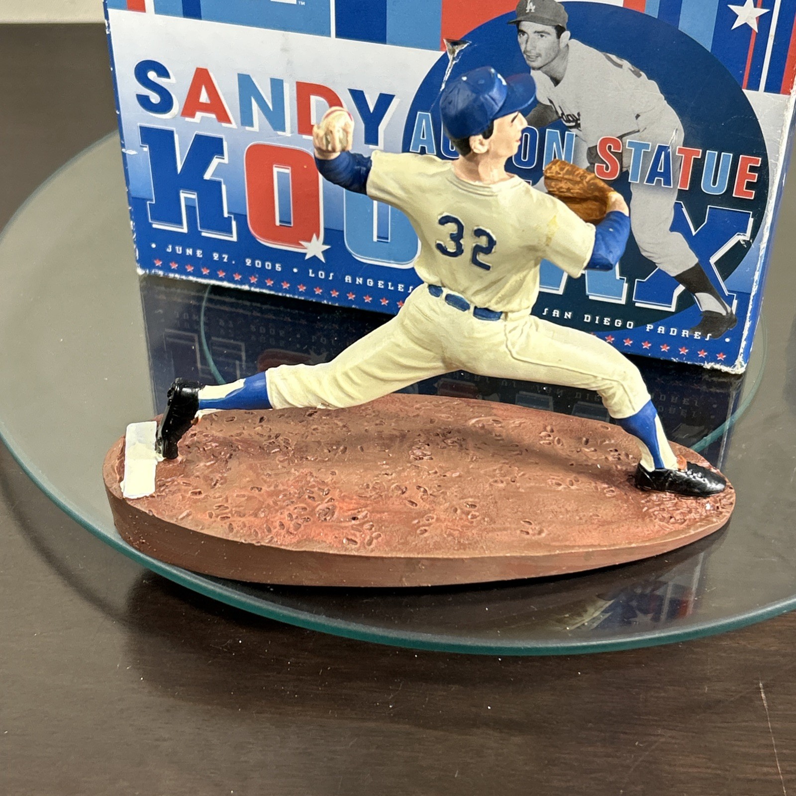 Sandy Koufax 2005 LA Dodgers SGA Action Statue Figure Limited Edition Open Box