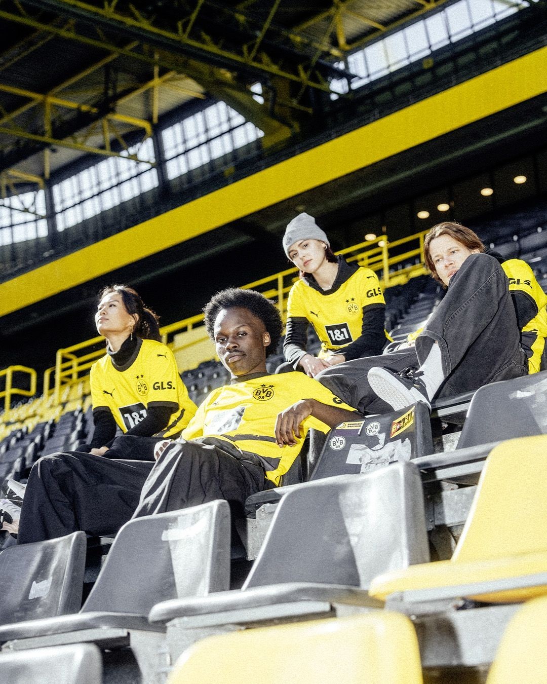 ORIGINAL Borussia Dortmund 2023-24 HOME KIT JERSEY BY PUMA – DRYCELL, S – L – XL