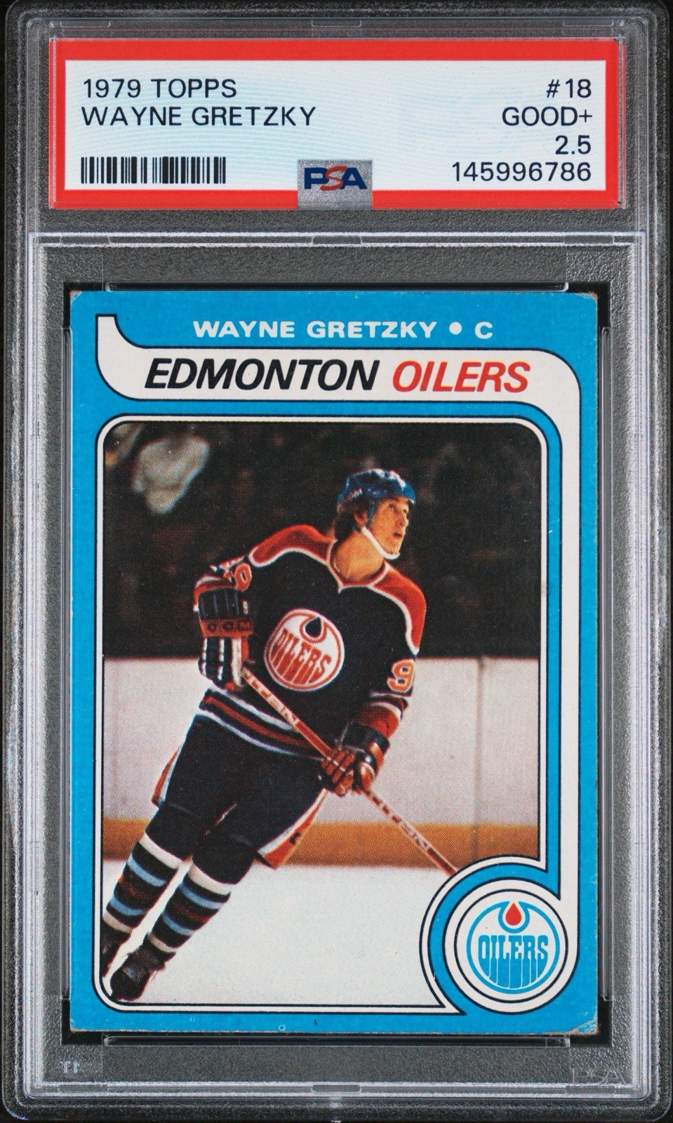 1979 Topps #18 Wayne Gretzky Rookie RC PSA 2.5