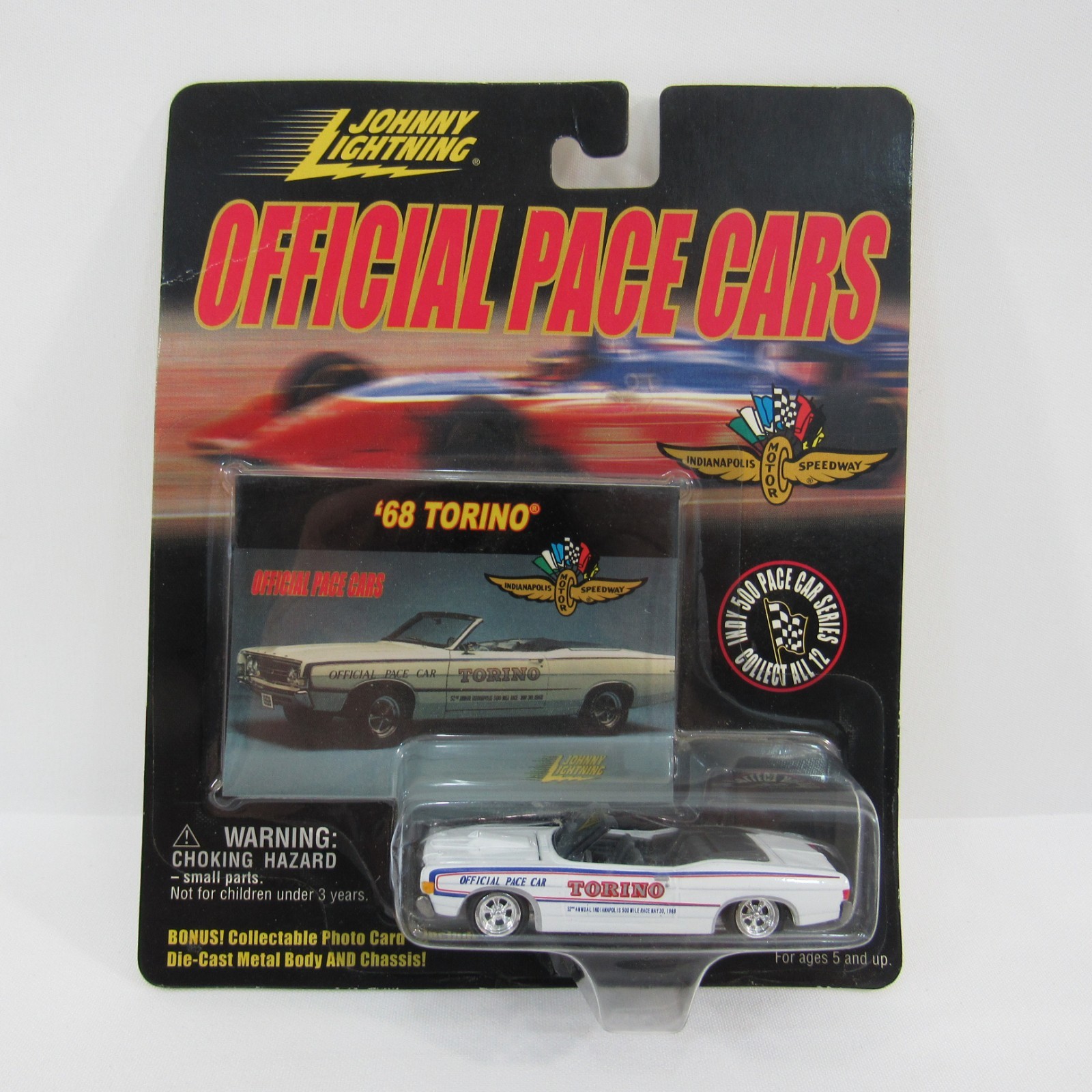 1968 Indy 500 Pace Car Diecast Ford Torino Convertible Johnny Lightning 1:64