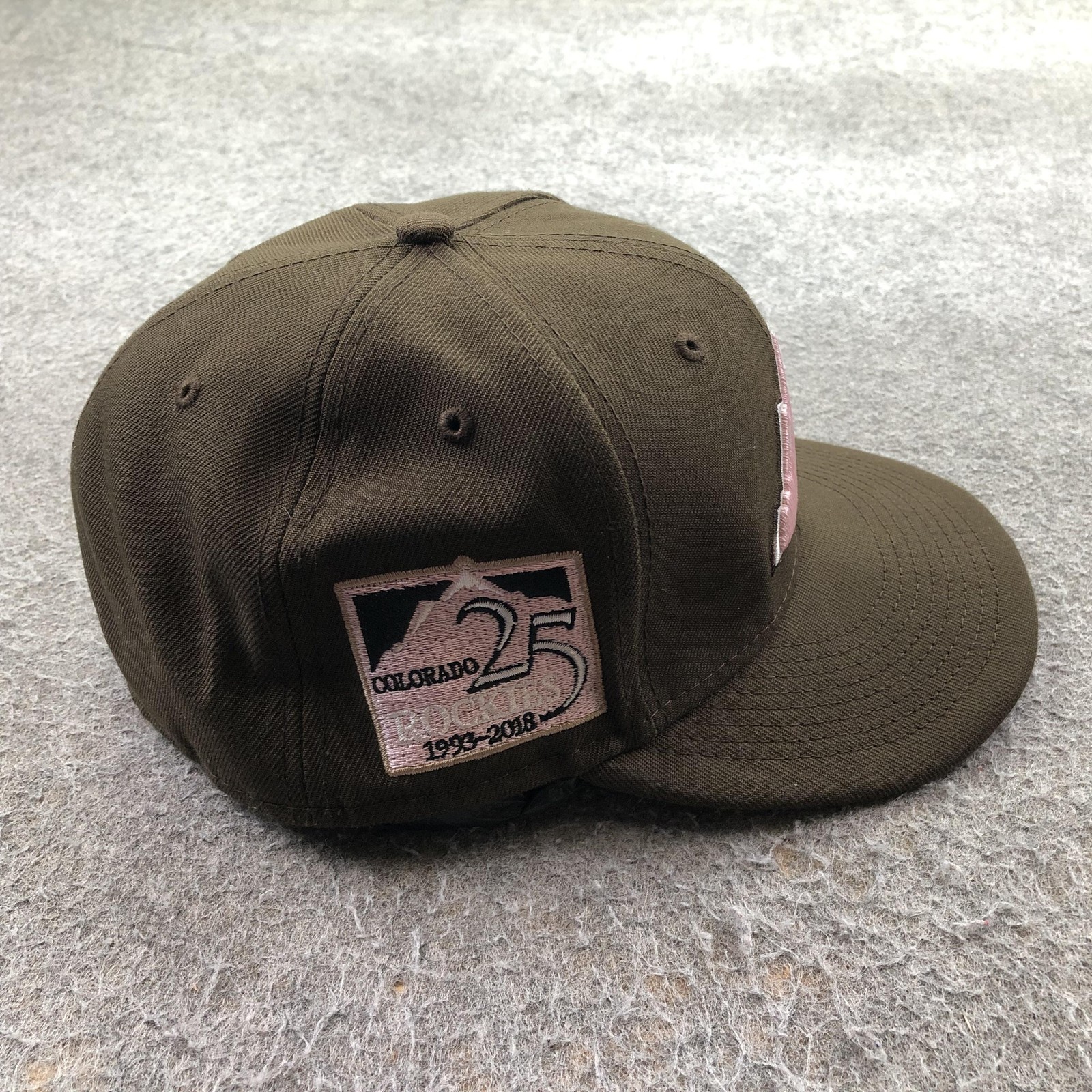 Colorado Rockies Hat Cap Fitted Mens 7 1/2 Brown MLB Baseball 59FIFTY New Era