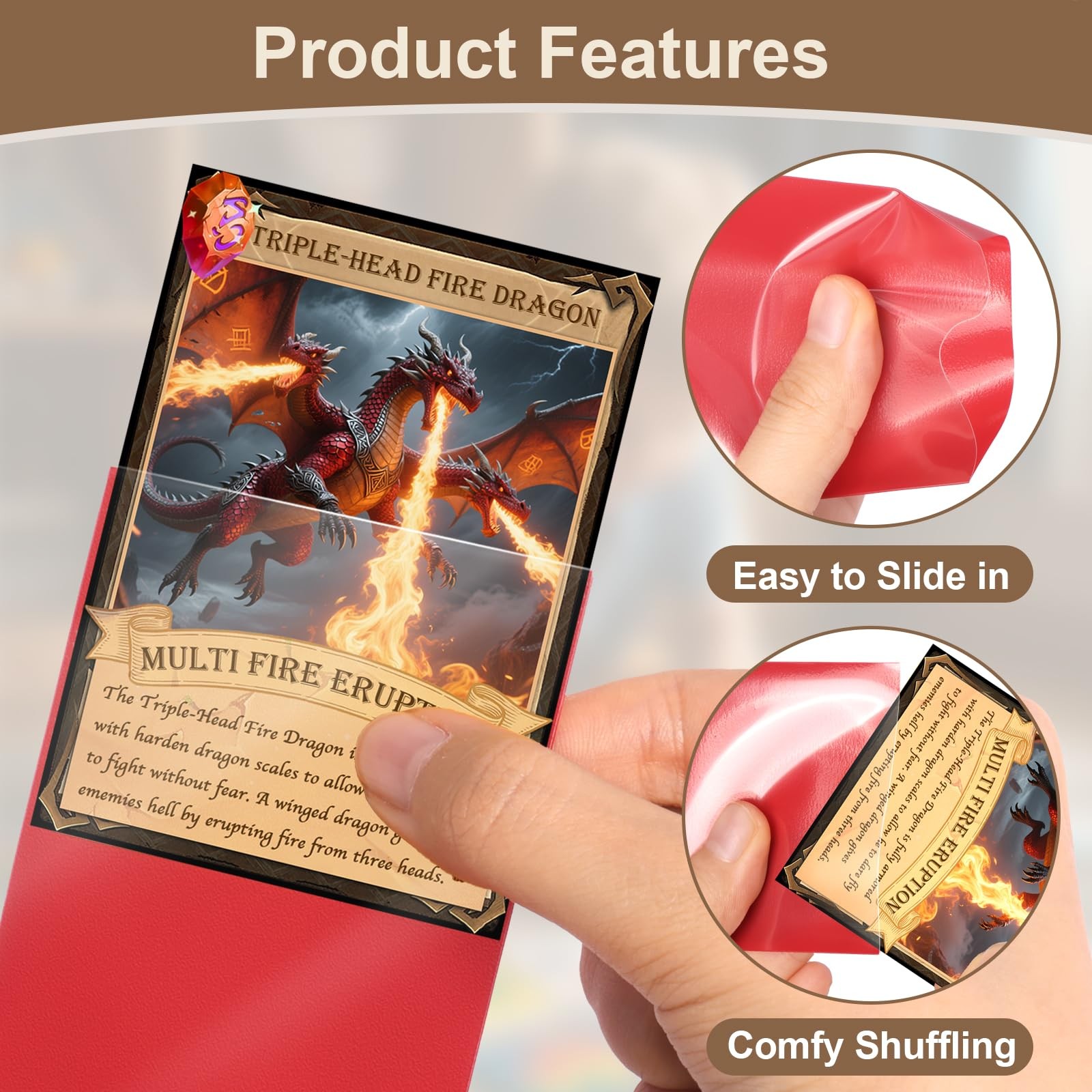 1000ct MTG Card Sleeves, 10 Colors Matte Trading Card Sleeves, Textured Back …
