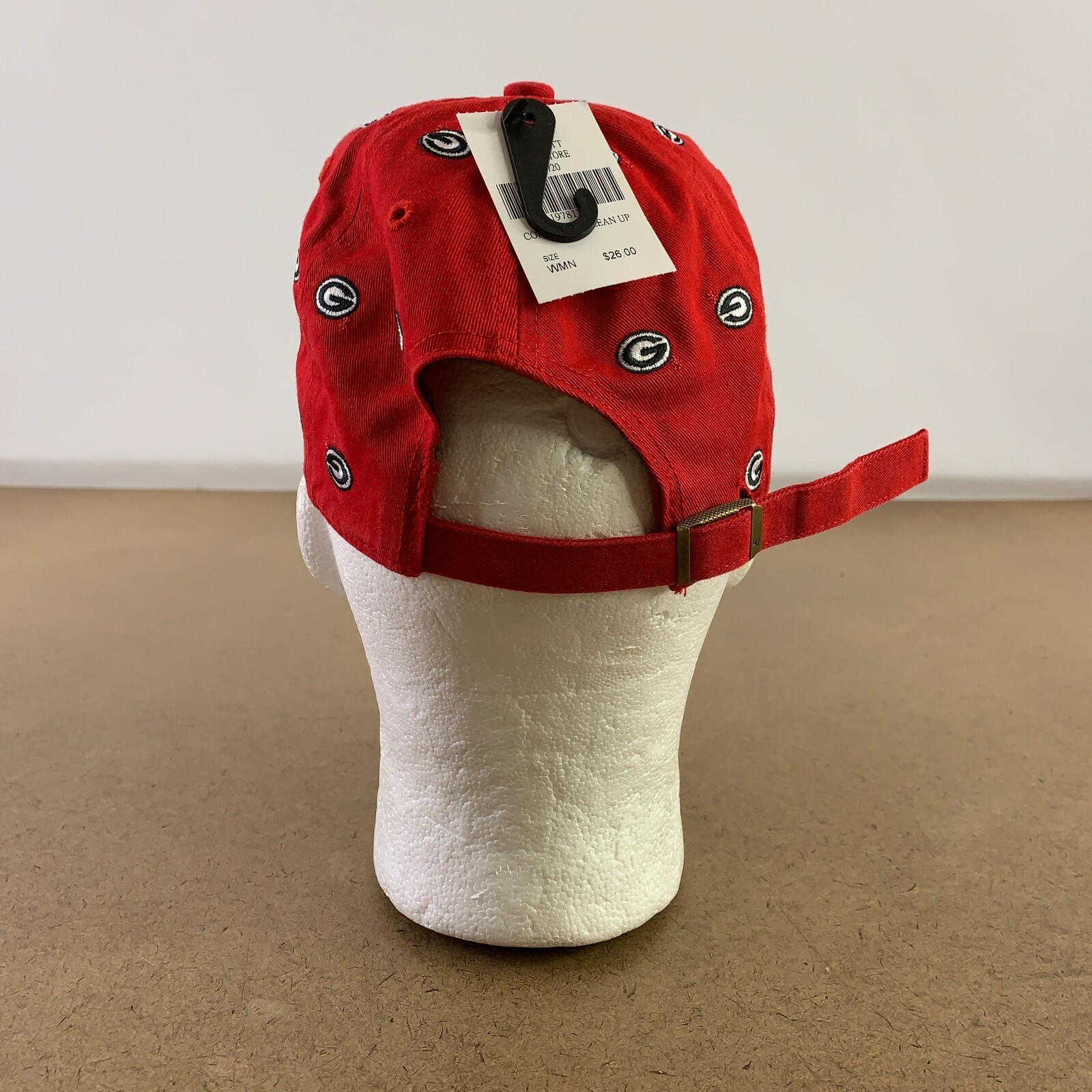 ’47 Clean Up Women’s One Size Red Georgia Bulldogs Confetti Strap Back Hat NWT