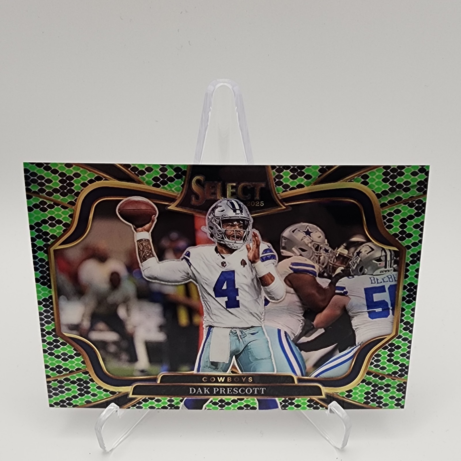 2025 Panini Select Rare Field Level Dak Prescott Snakeskin 1/2 1st On Print!