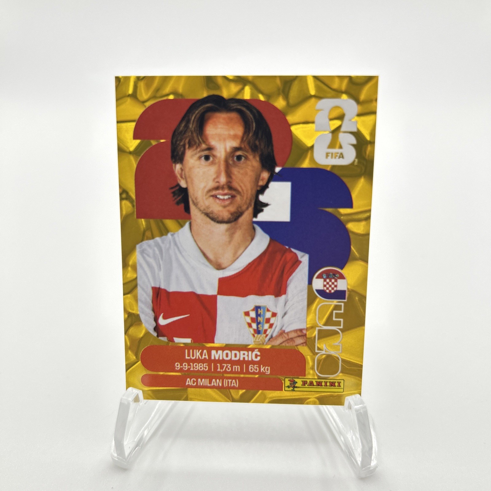 Luka Modric Gold Parallel CRO9 FIFA World Cup 2026 Panini Sticker Croatia…