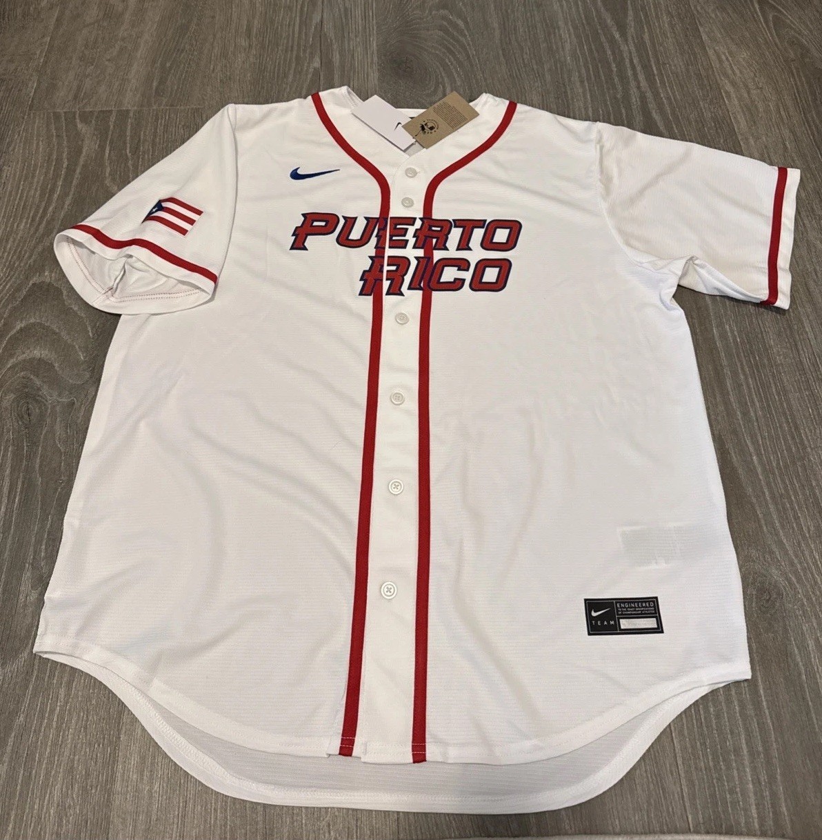 Nike Puerto Rico Baseball World Baseball Classic Jersey White Men’s Size: XL